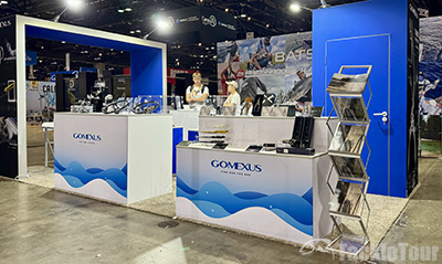 Checking out the Gomexus booth at ICAST
